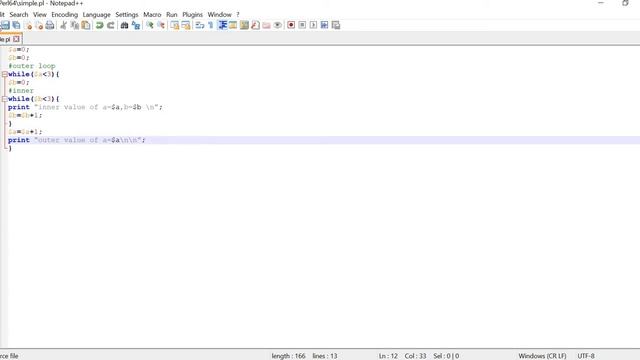 Perl- Nested loop Example смотреть онлайн