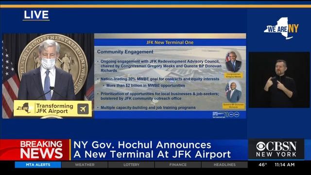 Gov. Hochul Announces New Terminal 1 At JFK Airport смотреть онлайн