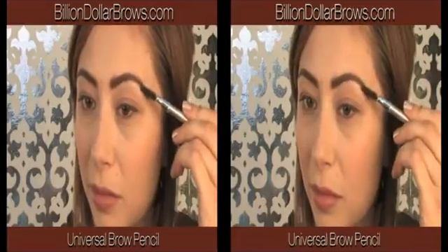 How-To use Eyebrow Universal Brow Pencil Tutorial by billion dollar brows смотреть онлайн