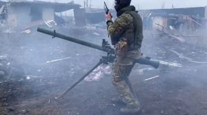Гранатомёт СПГ-9. Донецк село Красное.
