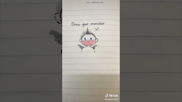 Draw Your Monster | Tiktok ART Challenge 2021 смотреть онлайн