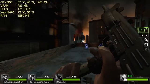 LEFT 4 DEAD 2 Gameplay - Xeon x5470 - Galax GTX 950 EXOC [PT-BR] смотреть онлайн