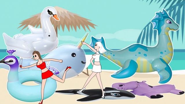 Popping All The Inflatables. Animation