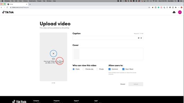 How to Upload TikTok Videos From A Computer смотреть онлайн