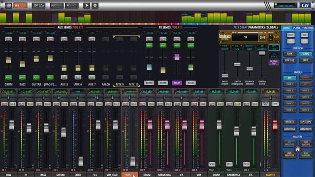 @joaofelipecantoroficial#mixer #ui24r #soundcraft #aovivo #rec #joaofelipe #multitrack #delay смотреть онлайн