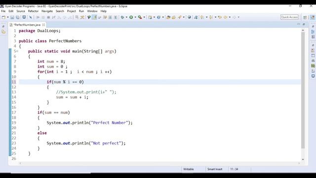 # 48 How to find perfect numbers between a given range | Find Perfect number in Java смотреть онлайн