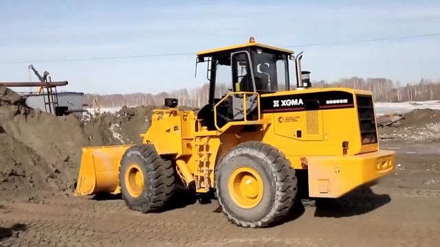 Фронтальный погрузчик за работой смотреть онлайн