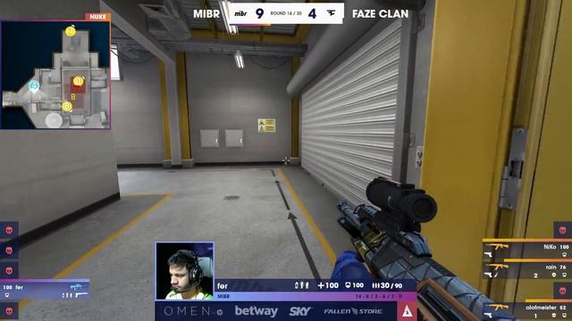 BLAST Pro Series São Paulo 2019 Round 2: MIBR vs. FaZe смотреть онлайн