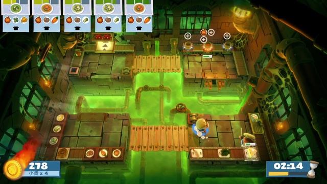Overcooked! 2 | Night of the Hangry Horde | Level 3-2 | 1 player (solo) | 4 stars смотреть онлайн