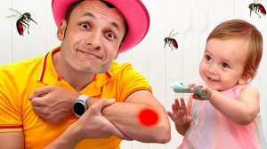 Лечим папу | Правила безопасности для детей + обучающие детские песенки