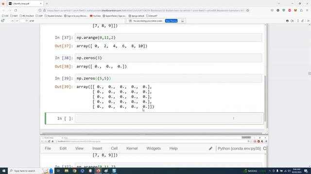 NumPy array Python смотреть онлайн