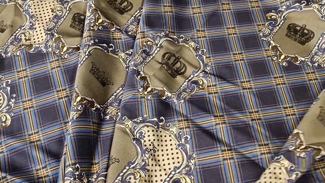 Дизайнерский шелк стрейч клетка короны смотреть онлайн