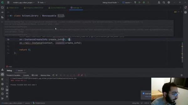 Let's try to create a cross platform vulkan C++ application with SDL and CMake