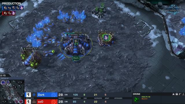 soO vs Dark ZvZ - Group A Winners - 2019 WCS Global Finals - StarCraft II смотреть онлайн