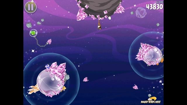 Angry Birds Space S-18 Cosmic Crystals Bonus Level Walkthrough смотреть онлайн