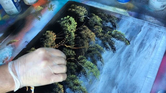 Spray Paint Art - Waterfall - Spray Painting Nature