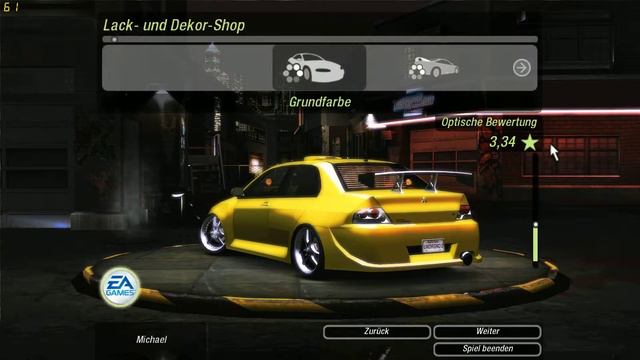 Need for Speed Underground 2 - Loadingscreen Car (Mitsubishi Evo VIII) Tuning смотреть онлайн