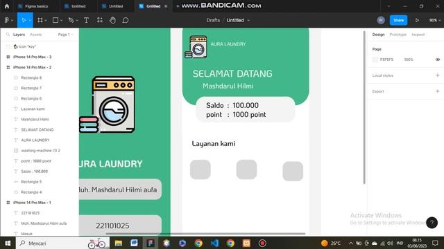 Tutorial Membuat Aplikasi Sederhana Laundry di Figma смотреть онлайн