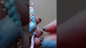 Листики часть 1 - hoja en mostacilla #8, puntada ladrillo. parte 1