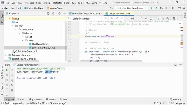10. Collection - LinkedHashMap Implementation смотреть онлайн