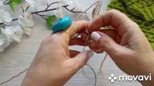 Красивый объемный узор спицами__ Мастер класс