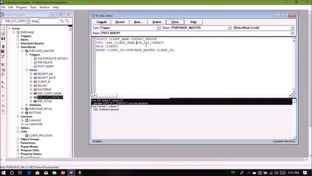 Master Detail in Oracle Form 6i Part-2 || EducationIT смотреть онлайн