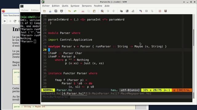 tuto fonctionnel 57 : Parsing et monade, en Haskell смотреть онлайн