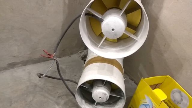 Вытяжка Вентиляция в гараж 48 ватт и 580 кубов в час