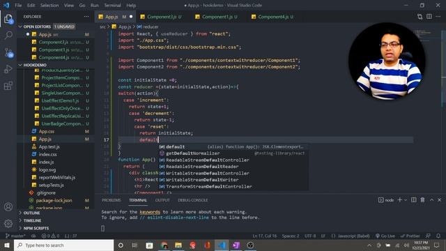 React Hook Tutorial - useReducer - useReducer with useContext hook смотреть онлайн