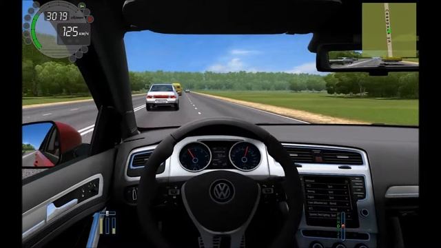 Автомобиль Volkswagen Golf GTI Revo-Stage 3 K04 для City Car Driving смотреть онлайн