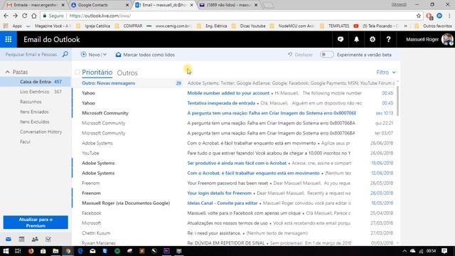 COMO EXPORTAR/IMPORTAR (backup) CONTATOS - gmail, outlook, yahoo смотреть онлайн