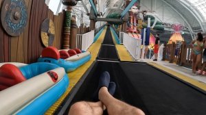 Waterslides at DreamWorks Water Park in USA
