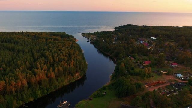 Видлица видео с дрона | Ладожское озеро | 4K смотреть онлайн