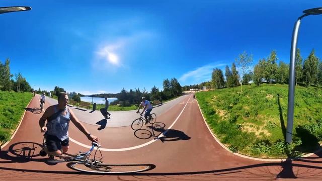 Парк на Цнянке. Снято на камеру 360 градусов.