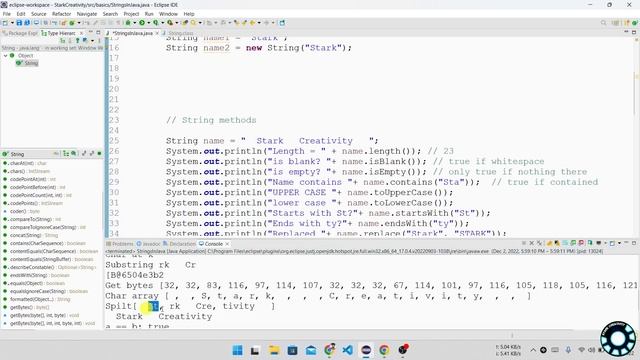 Strings in Java | Ch-1 P-6 | Complete Java Course for beginners in Hindi смотреть онлайн