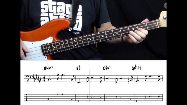 Stevie Wonder - You Are The Sunshine Of My Life (Bass cover with tabs in video) смотреть онлайн