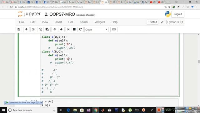 Super() Keyword and Method Resolution Order - Inheritance смотреть онлайн