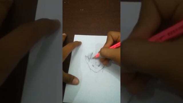 How to draw gojo saturo from jujutsu kaisen sketch of gojo saturo full face tutorial [step by step смотреть онлайн