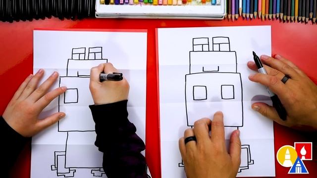 How To Draw A Minecraft Frog Eating A Magma Cube смотреть онлайн