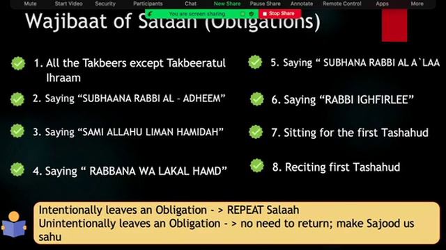 Fiqh Level 1: Week 14b (Pillars; Obligations, Sunnah & Nullifiers of Salaah) смотреть онлайн