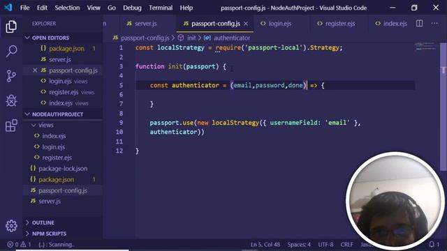 Node.js Passport Authentication | Login and Register Example Using Express Flash Messages смотреть онлайн