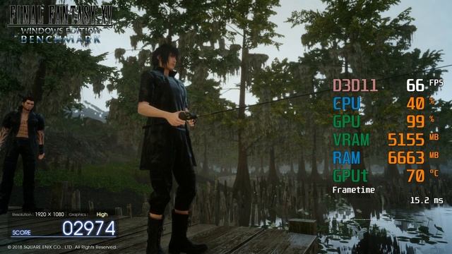 GeForce GTX 1660 -- Intel Core i7-3770 -- FINAL FANTASY XV FF XV Benchmark смотреть онлайн