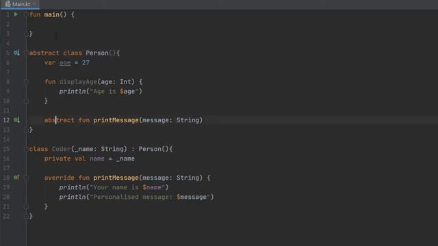 Learn Kotlin for Android: Abstract Classes & Functions (Lesson 19) смотреть онлайн