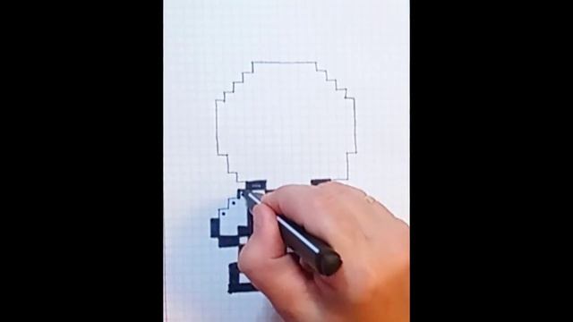 Как нарисовать человека паука по клеточкам смотреть онлайн