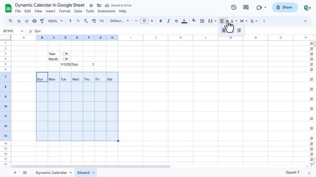 How to create dynamic Calendar in Google Sheet смотреть онлайн