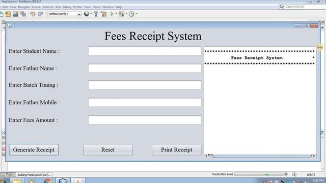 fees receipt system in java by using netbeans смотреть онлайн