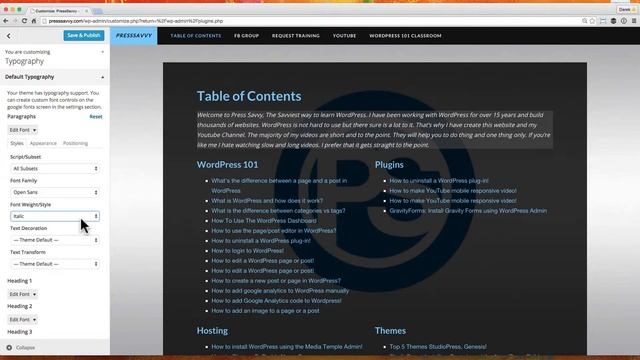 #WordPress: How to customize our WordPress Site with Google Fonts! смотреть онлайн
