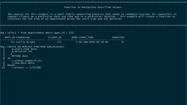 Function to Manipulate Date Time Values смотреть онлайн