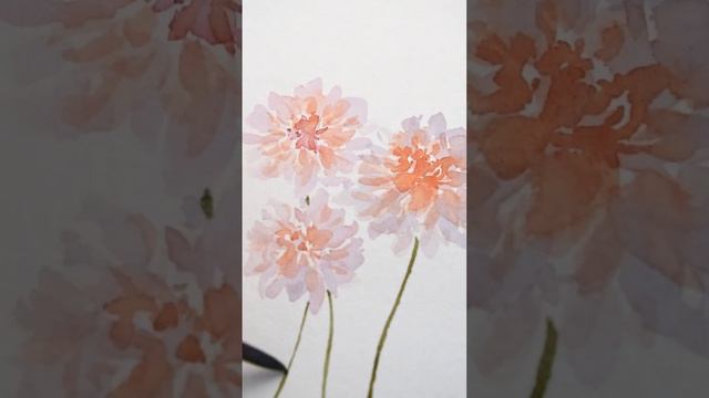 Easy Watercolor Dahlias смотреть онлайн