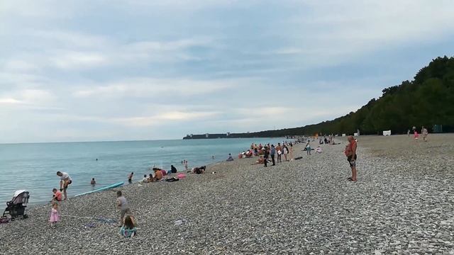 Отдых в Абхазии. Покажу пейзажи и расскажу про погоду в Пицунде 24 июня 2022 г. смотреть онлайн